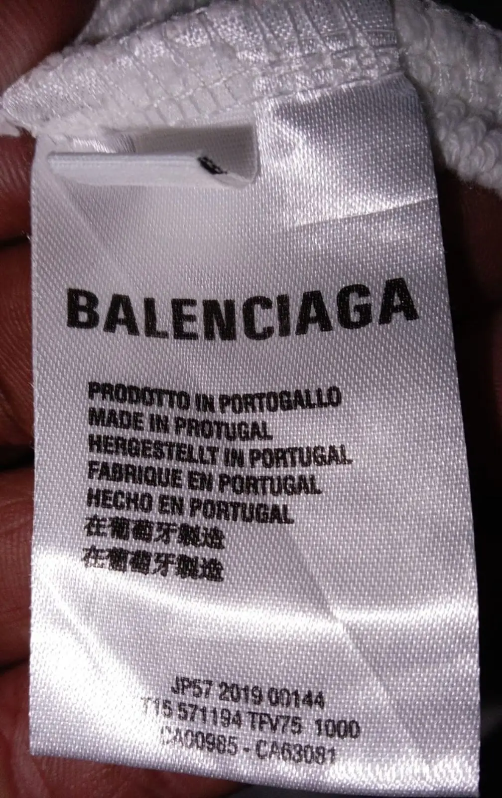 Balenciaga Credit Card Logo Sweatshirt White