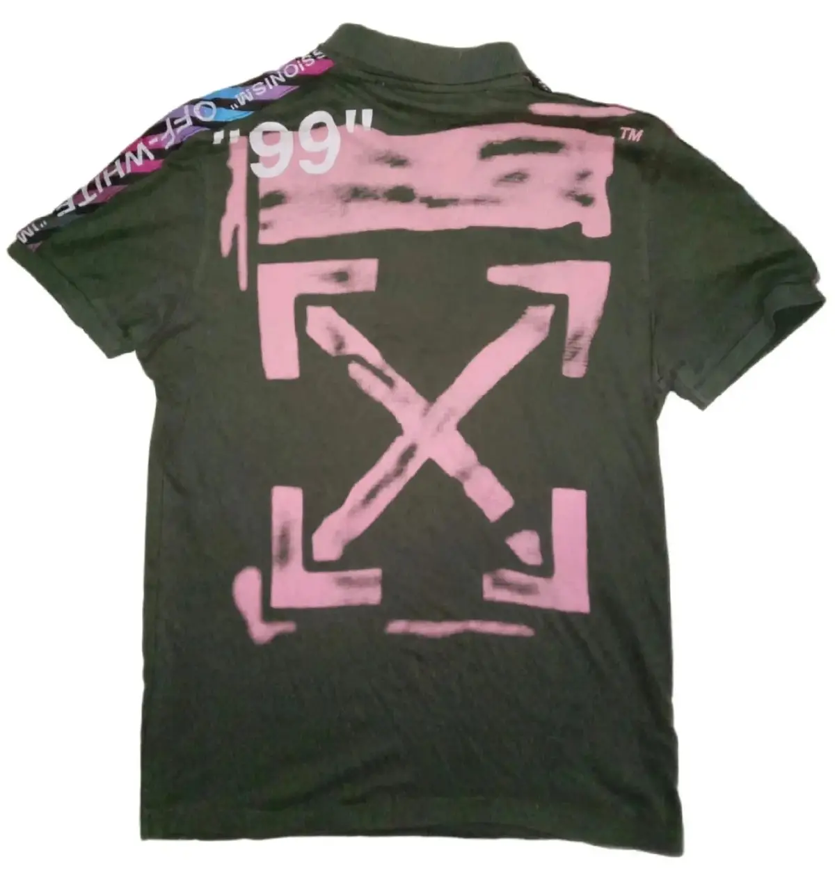 Off-White Impressionism Polo Shirt Green