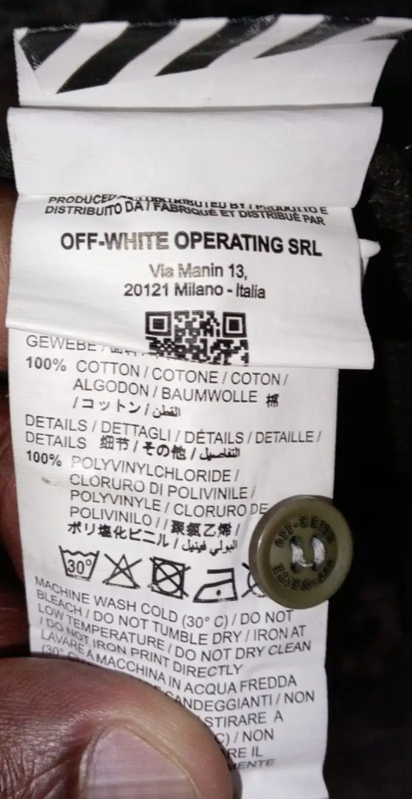 Off-White Impressionism Polo Shirt Green