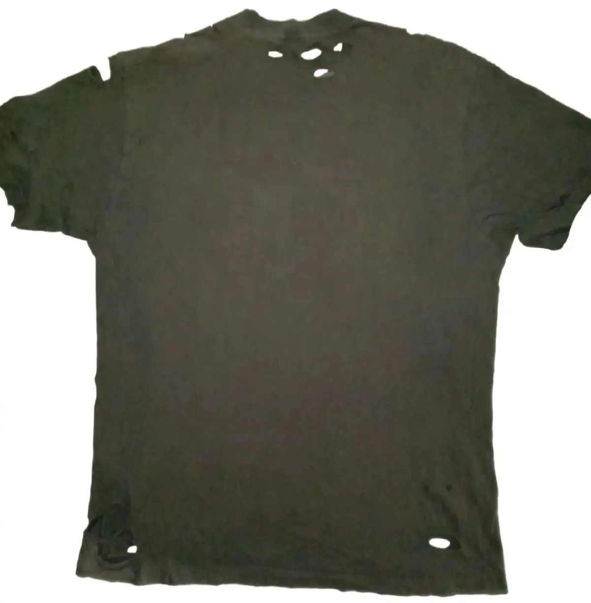 Balenciaga Distressed Logo T-Shirt Green
