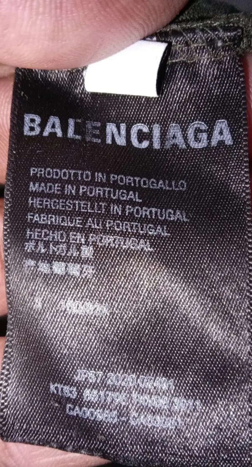 Balenciaga Distressed Logo T-Shirt Green