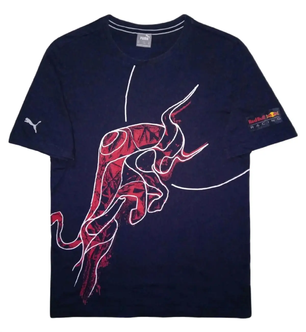Puma Red Bull Racing Graphic T-Shirt Navy