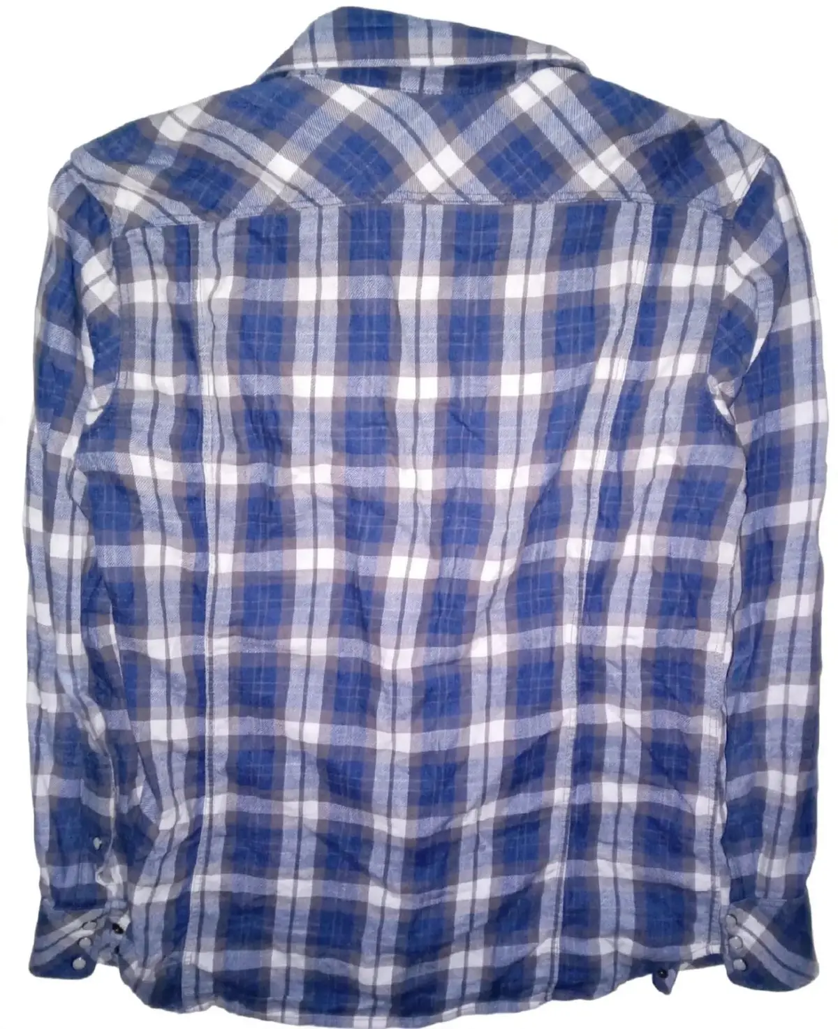 G-Star RAW Blue Plaid Long-Sleeve Shirt