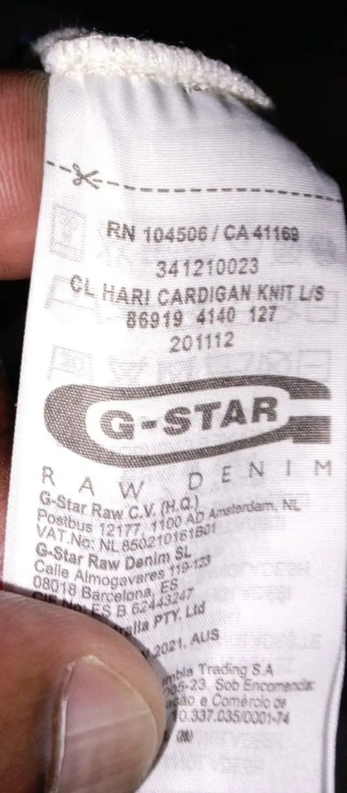 G-Star RAW Striped Button Cardigan
