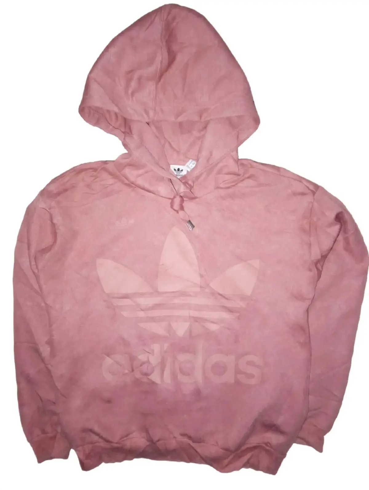 Adidas Pink Trefoil Logo Hoodie