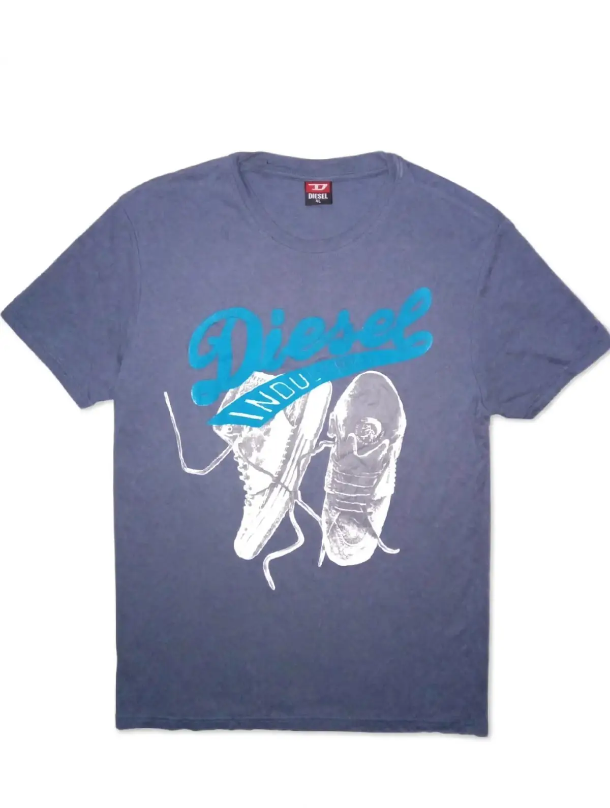 Diesel Industry Graphic T-Shirt Grey XL