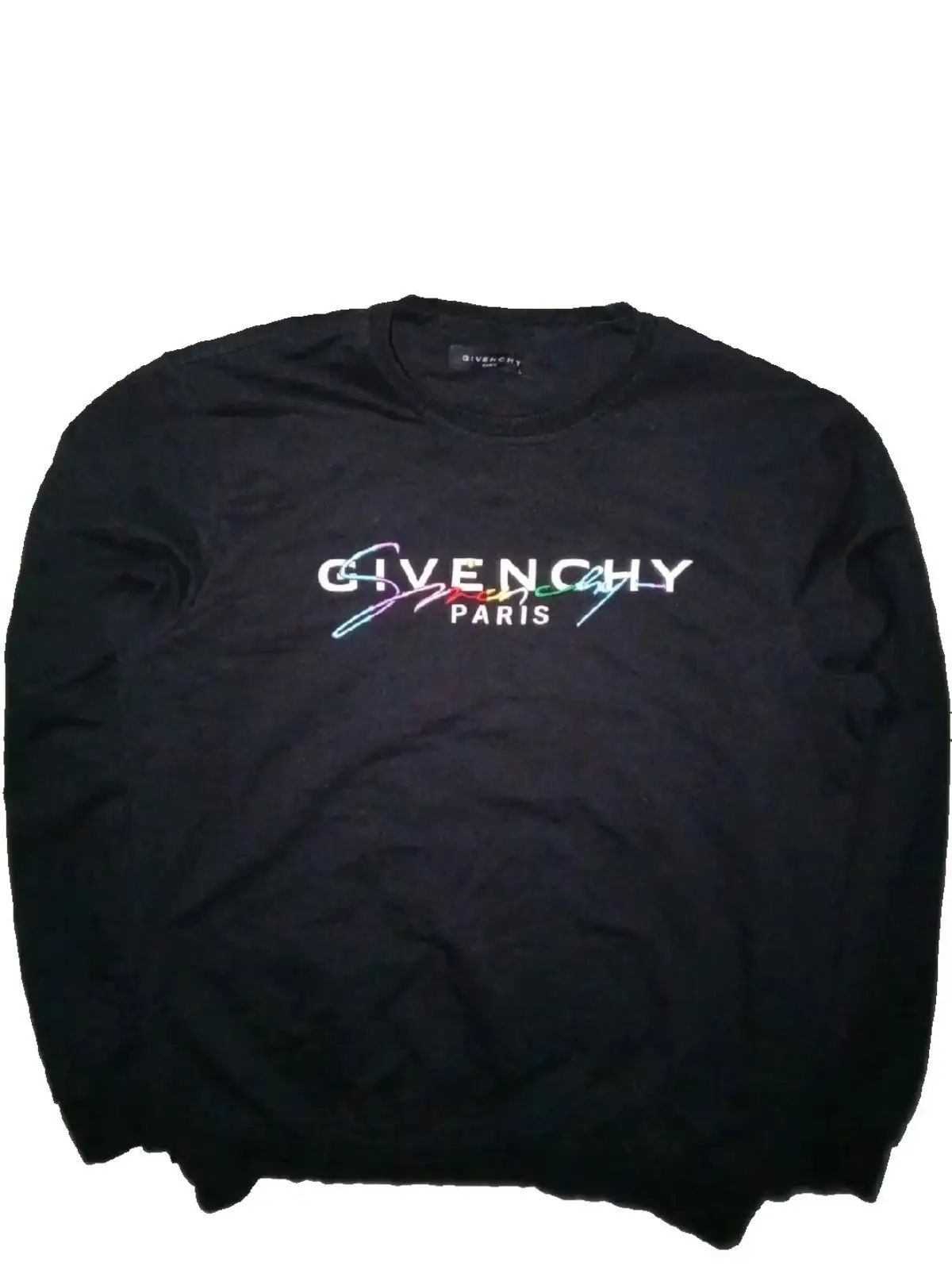 Givenchy Paris Black Long Sleeve Sweater