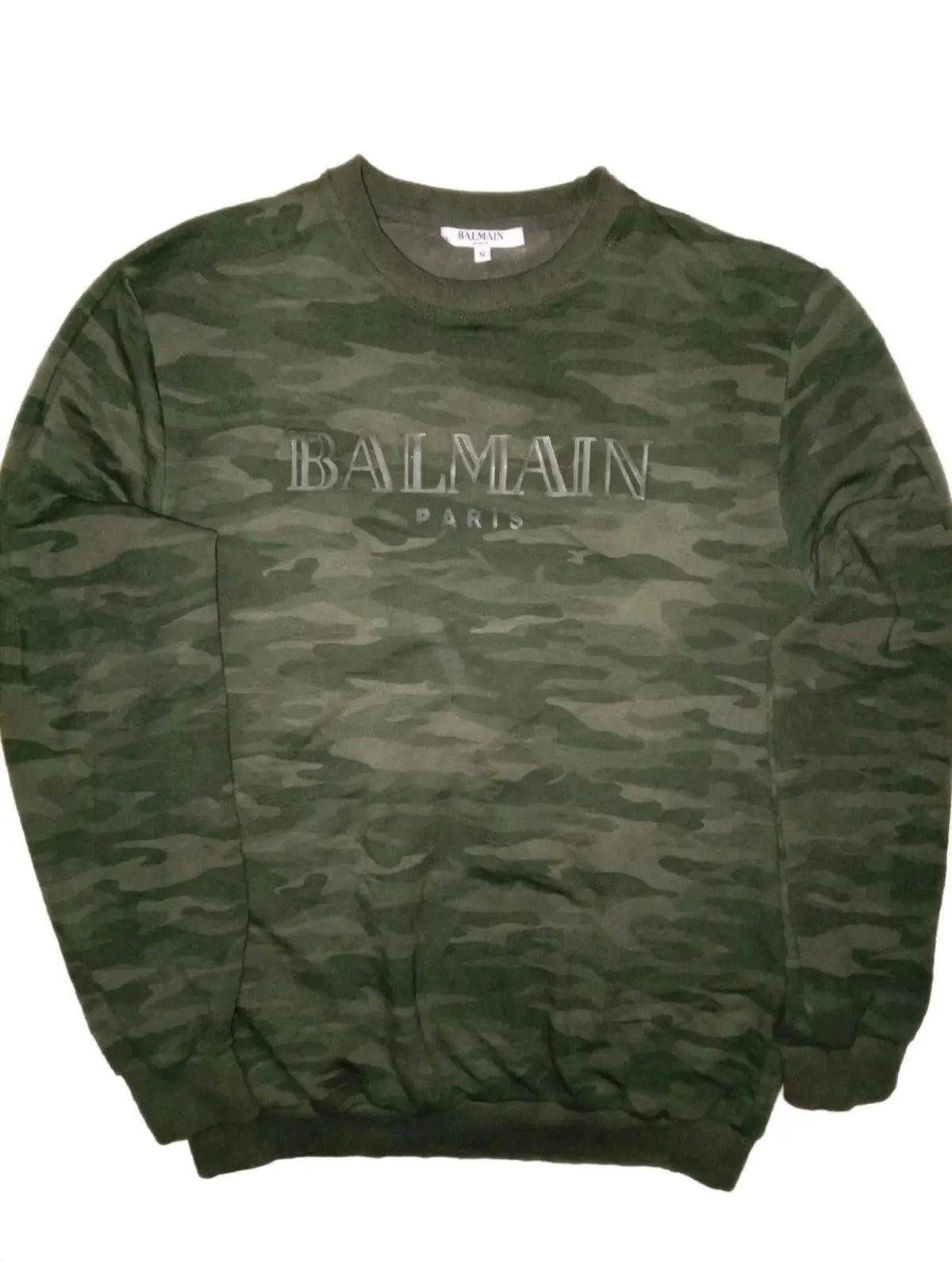 Balmain Paris Camo Crewneck Sweatshirt
