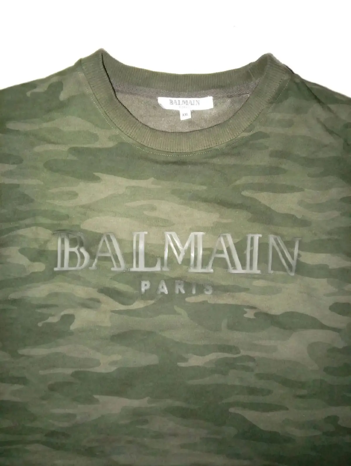 Balmain Paris Camo Crewneck Sweatshirt