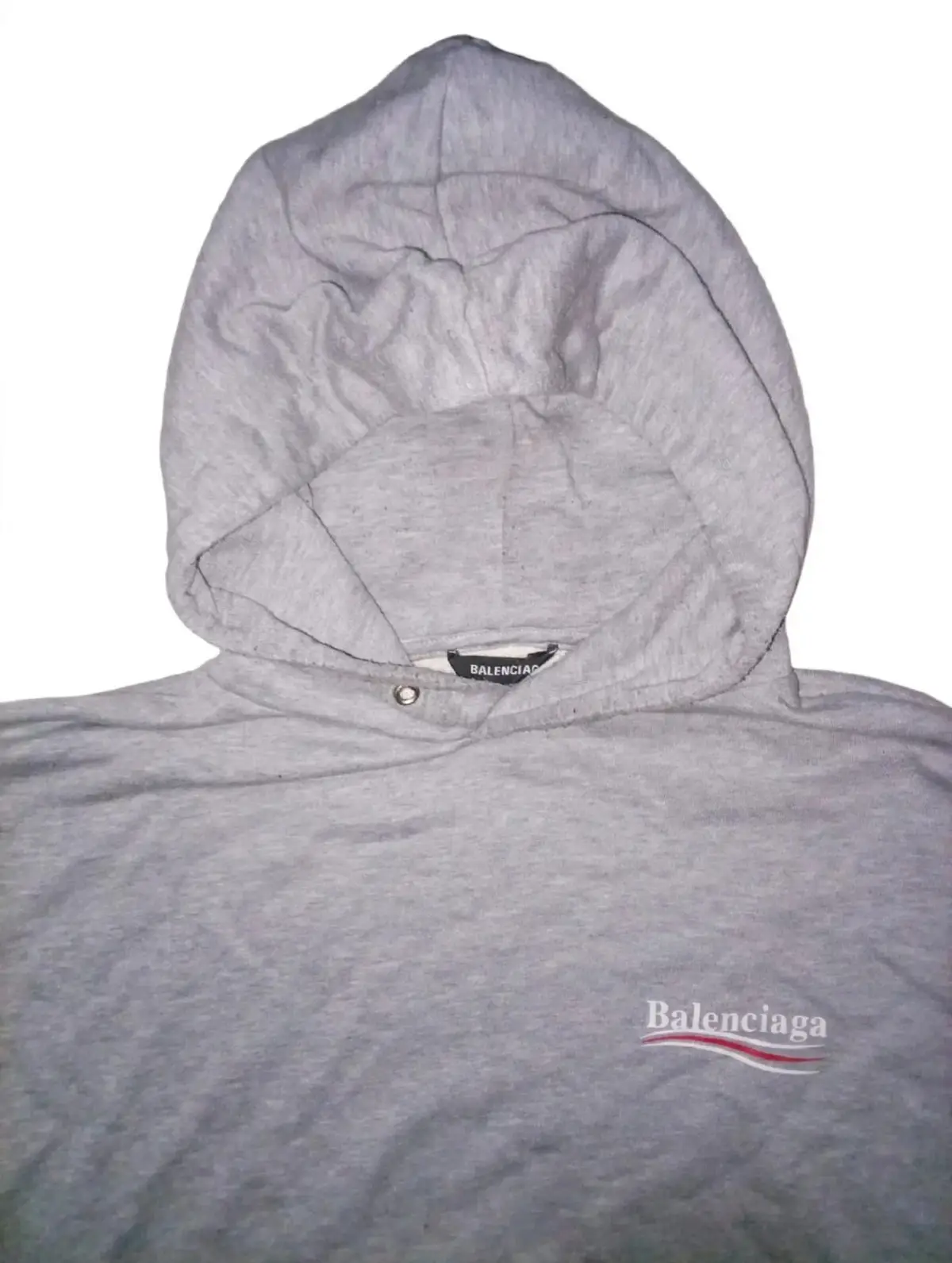 Balenciaga Grey Logo Hoodie