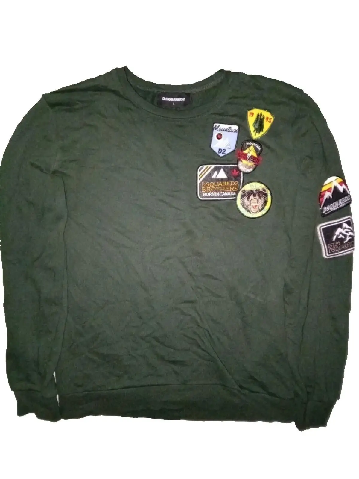 Dsquared2 Patched Crewneck Sweatshirt Green