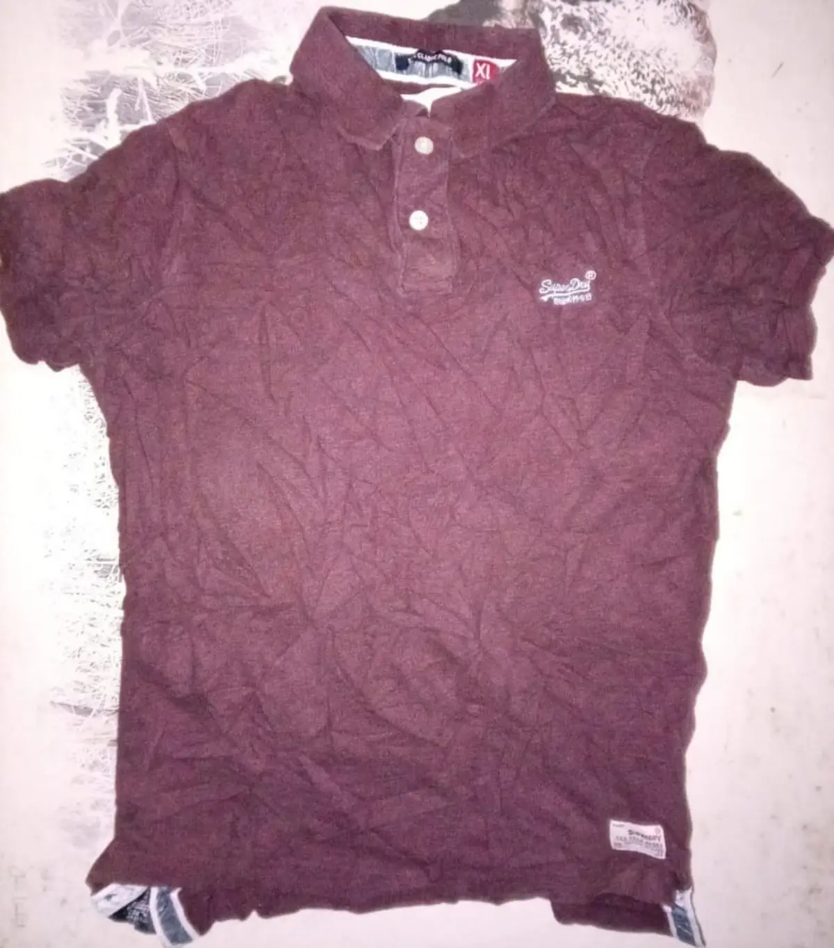 Superdry Maroon Polo Shirt