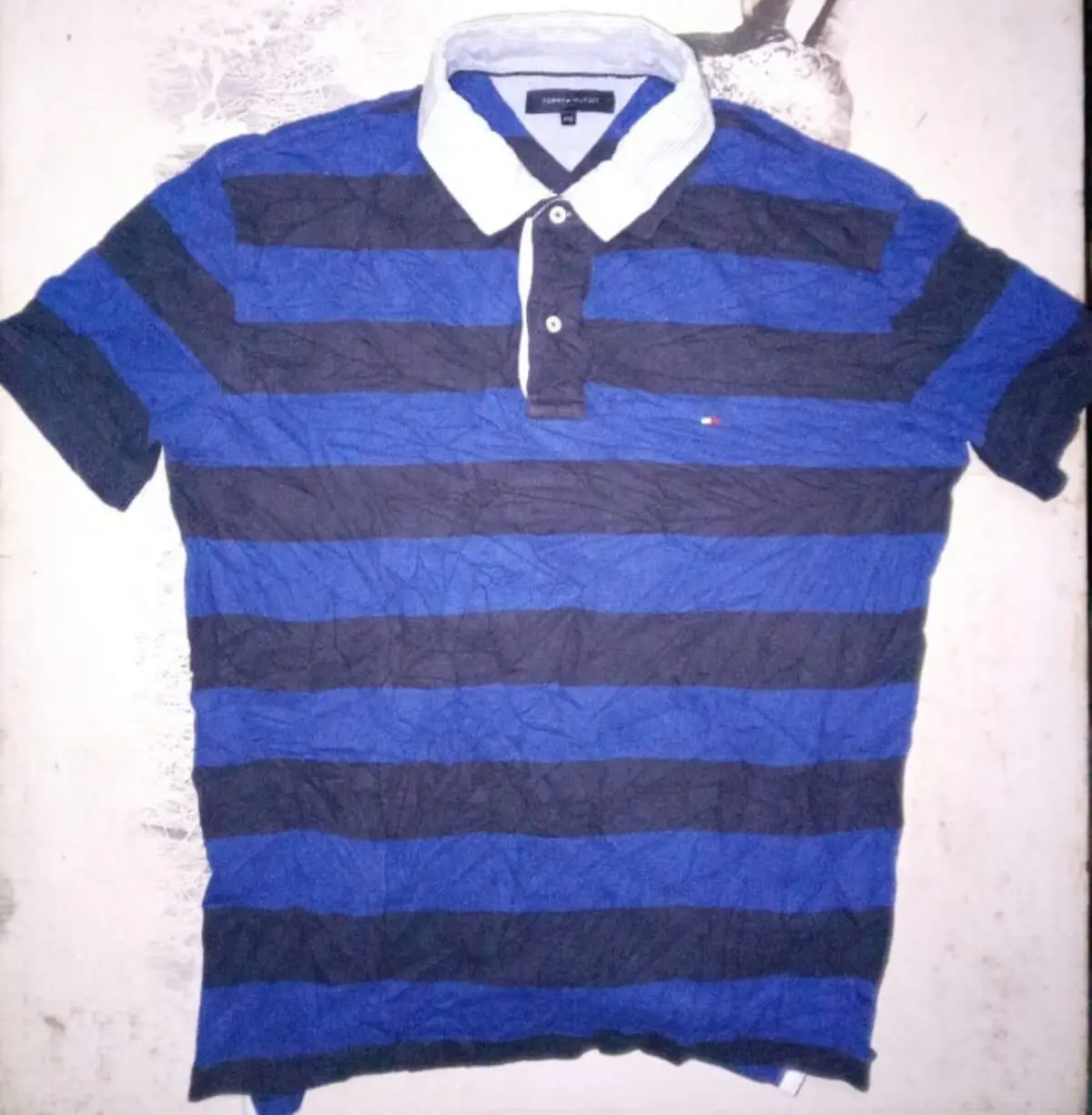 Tommy Hilfiger Striped Polo Shirt Blue/Navy