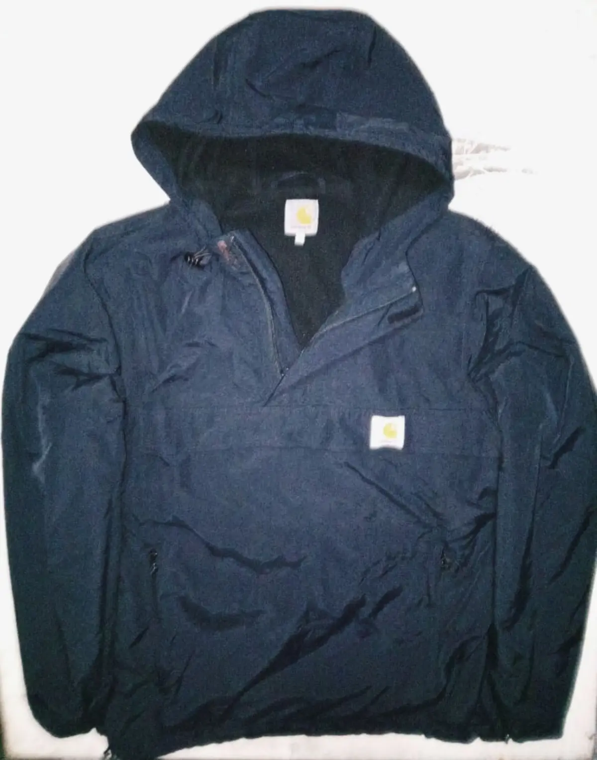 Carhartt Navy Hooded Windbreaker Jacket