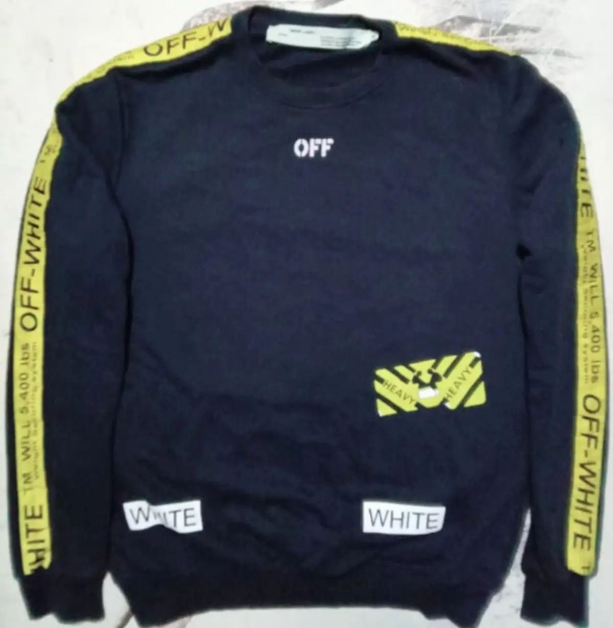 Off-White Crewneck Sweatshirt Dark Blue
