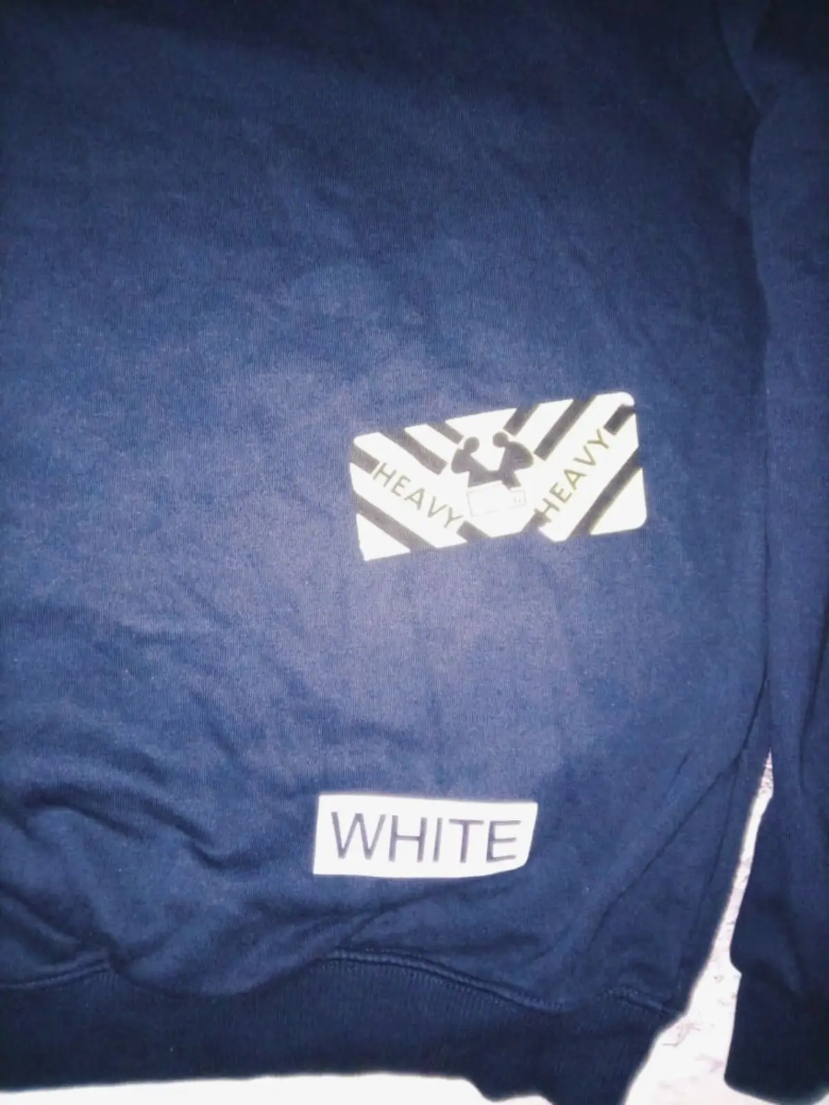 Off-White Crewneck Sweatshirt Dark Blue