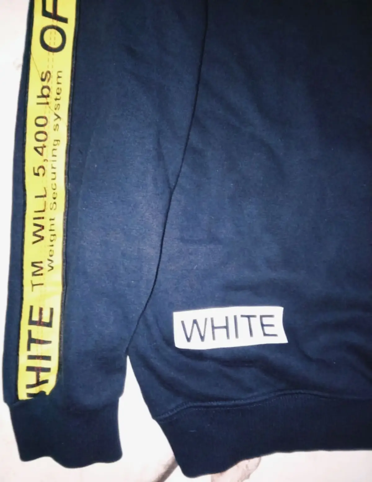 Off-White Crewneck Sweatshirt Dark Blue