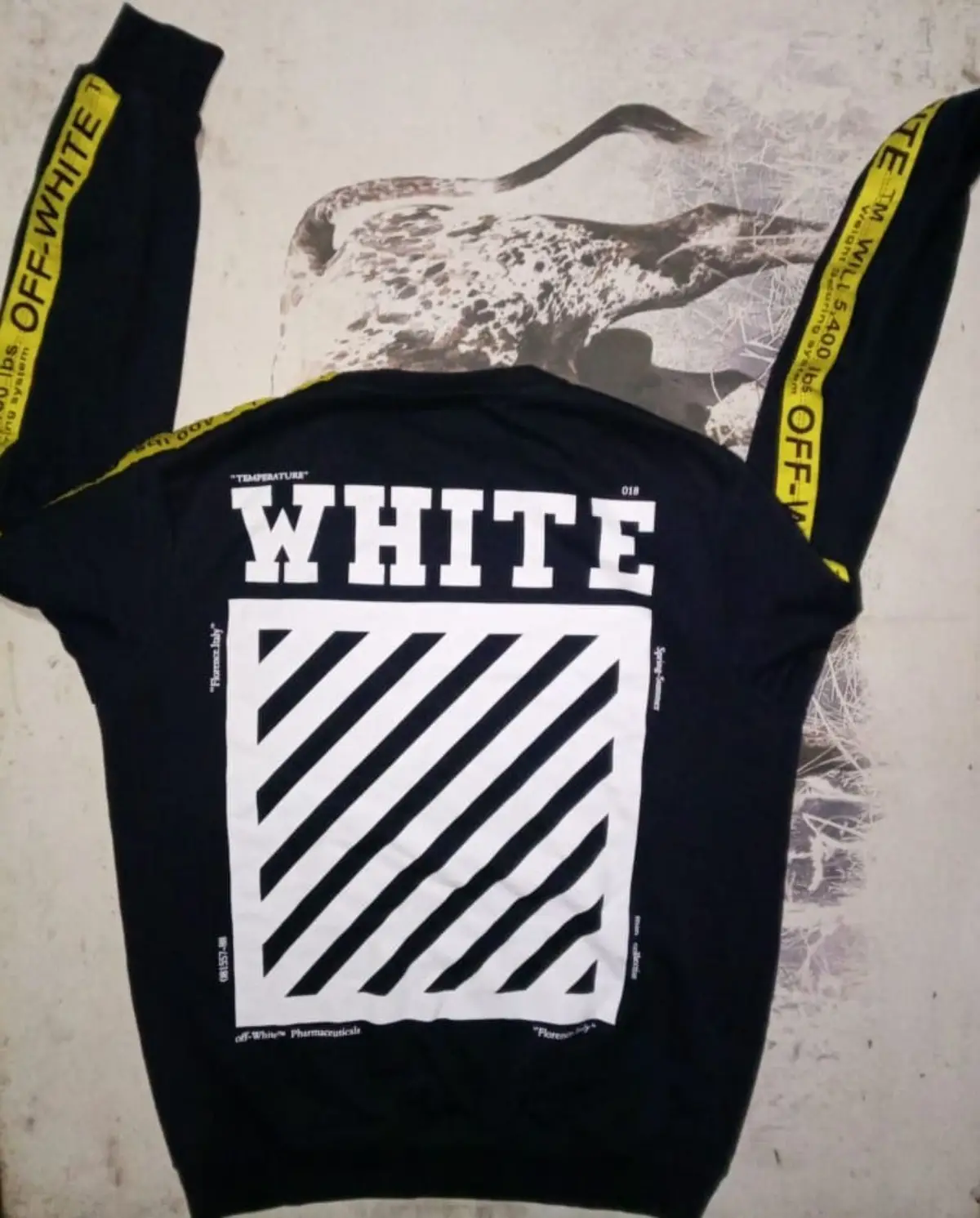 Off-White Crewneck Sweatshirt Dark Blue
