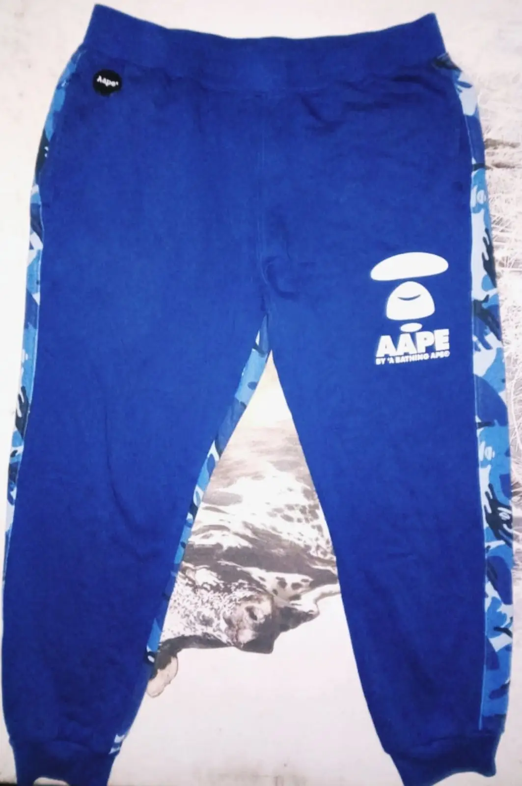 Bape AAPE by A Bathing Ape Blue Sweatpants