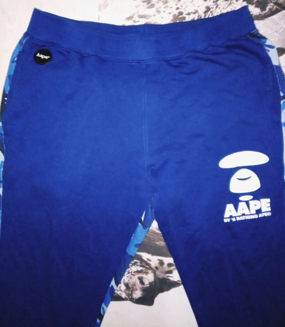 AAPE by A Bathing Ape Blue Sweatpants