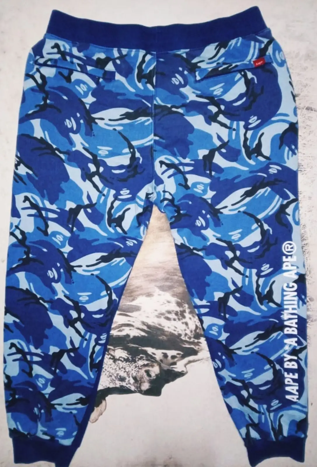 AAPE by A Bathing Ape Blue Sweatpants