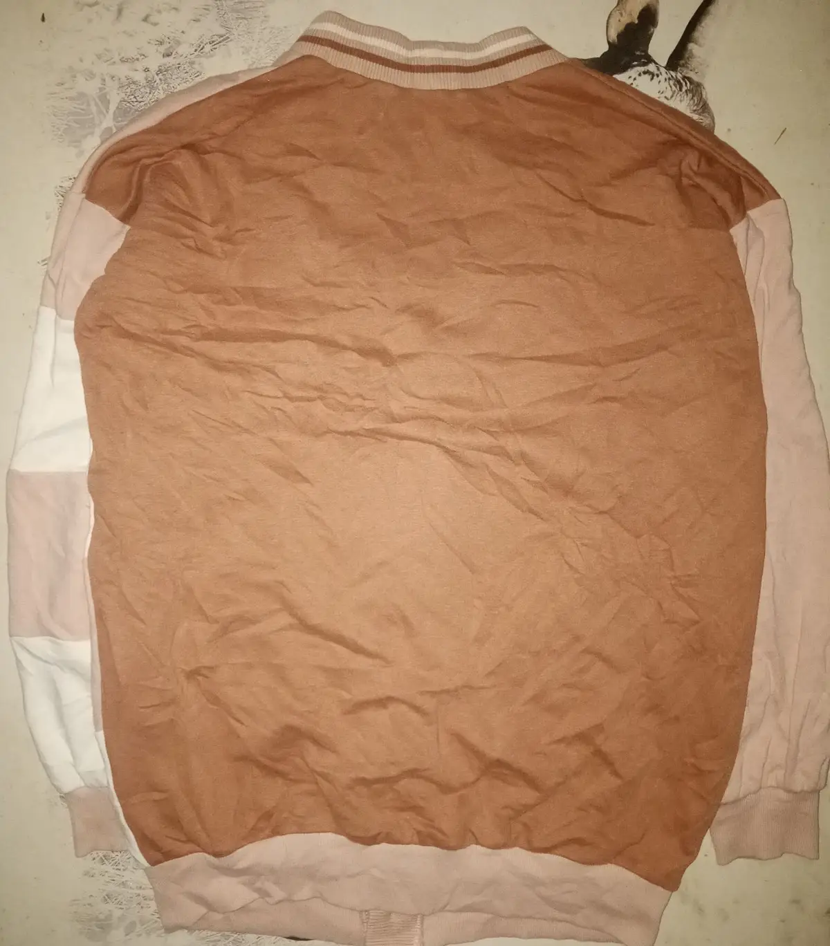 Benetton Colorblock Cardigan with LA Applique