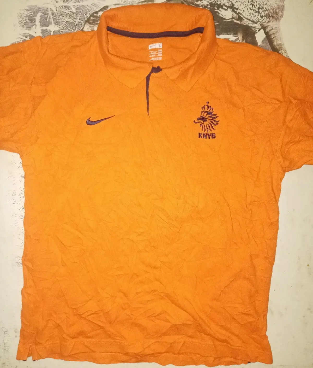 Nike KNVB Netherlands Polo Shirt Orange