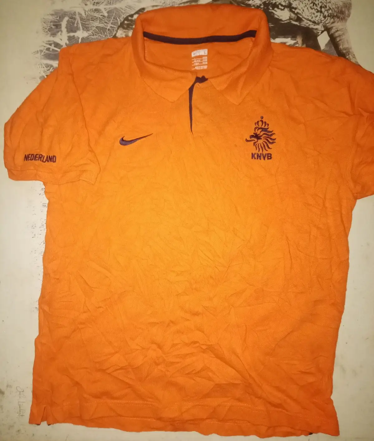 Nike KNVB Netherlands Polo Shirt Orange