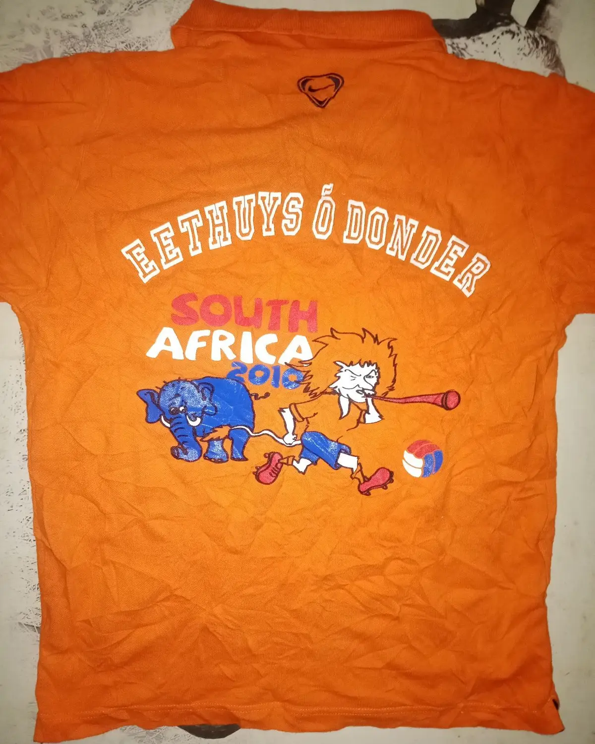 Nike KNVB Netherlands Polo Shirt Orange