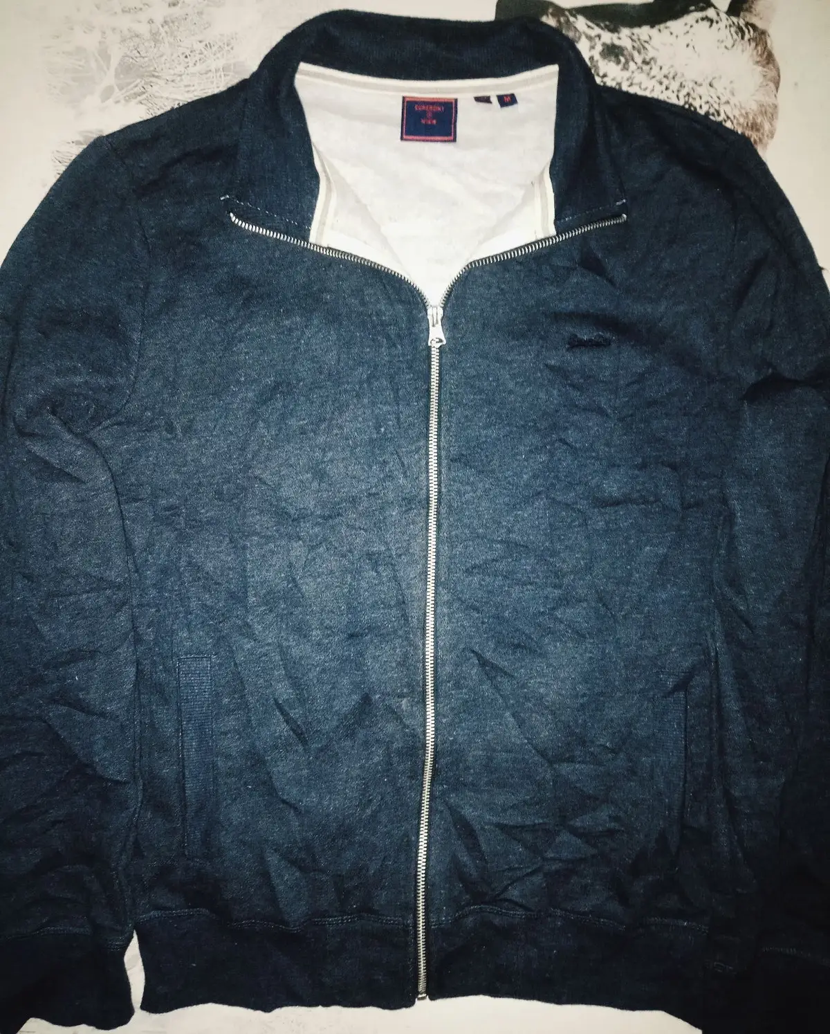 Superdry Dark Blue Zip-Up Hoodie
