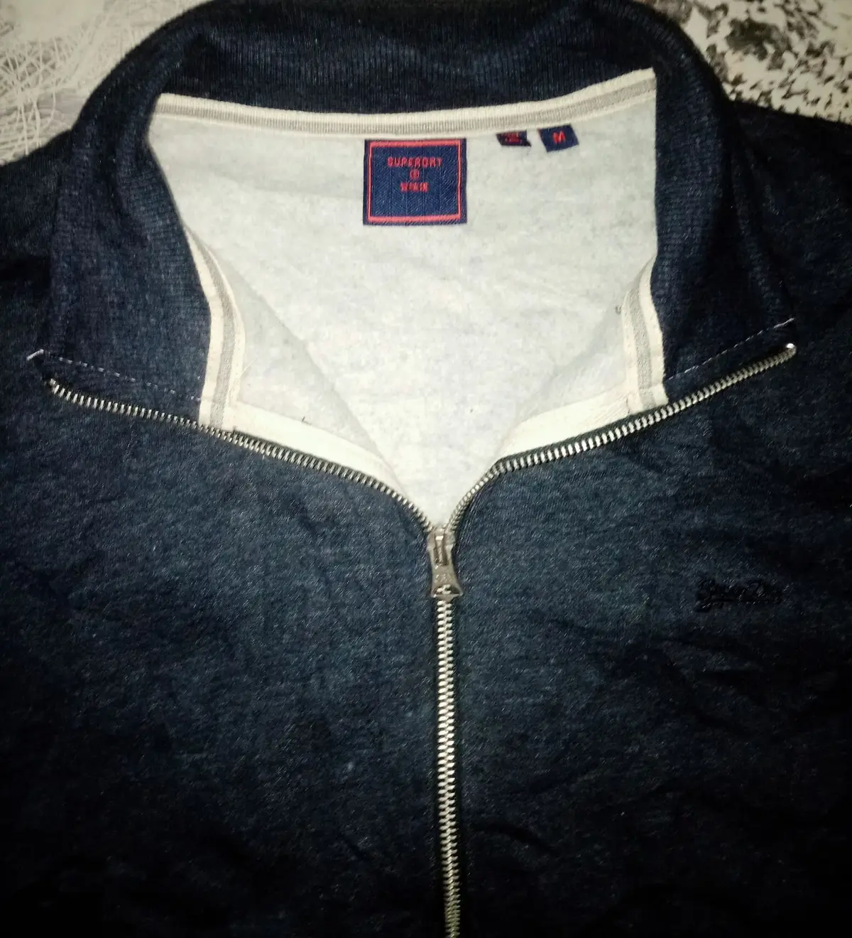 Superdry Dark Blue Zip-Up Hoodie