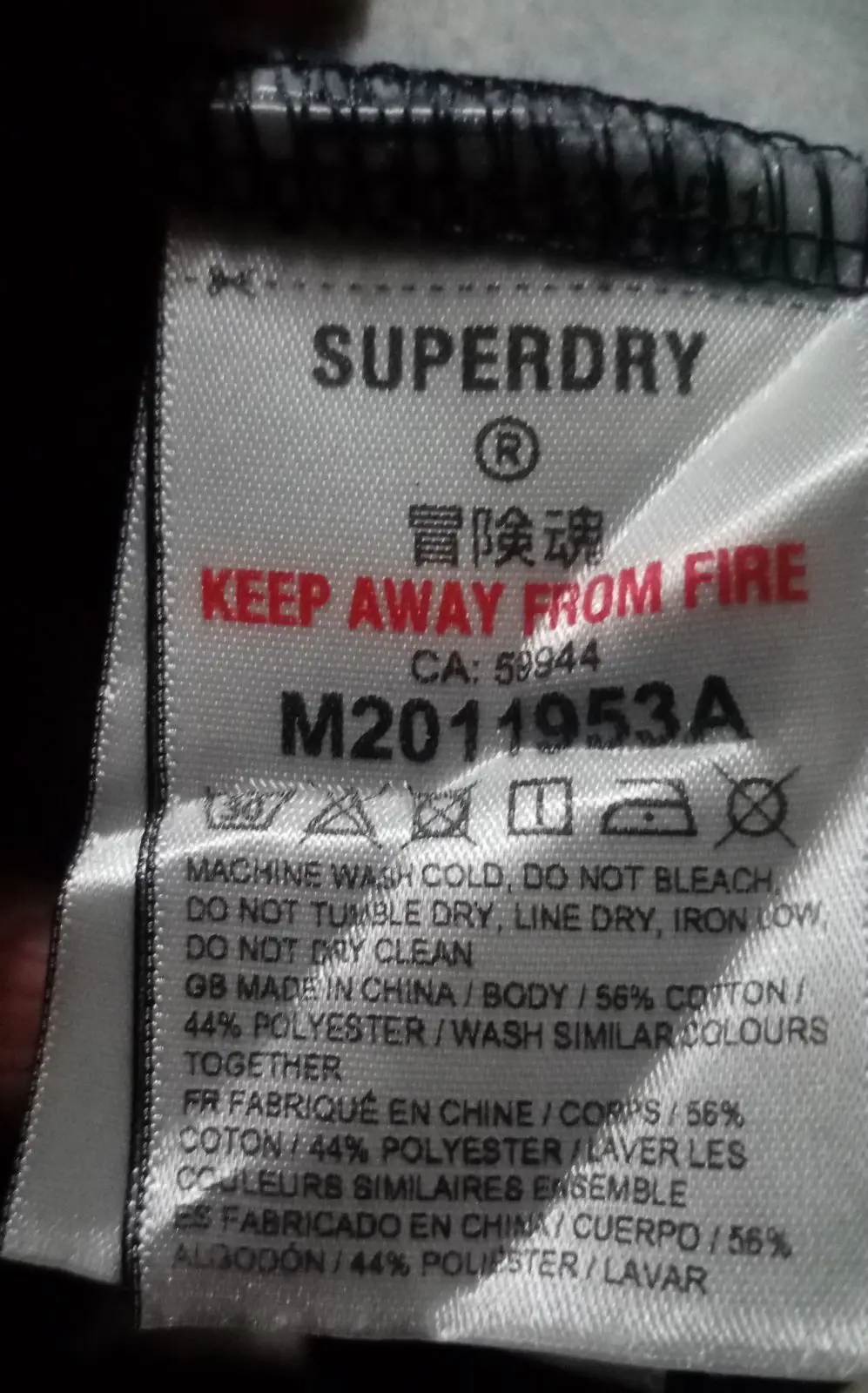 Superdry Dark Blue Zip-Up Hoodie