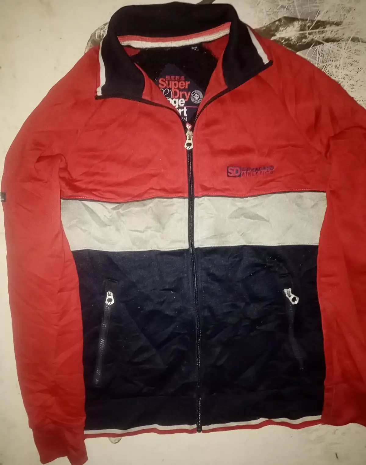 Superdry Orange Sport Zip Jacket