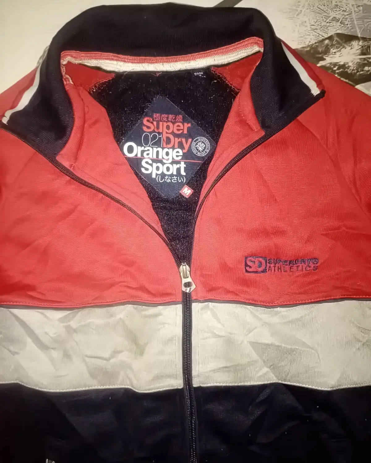 Superdry Orange Sport Zip Jacket