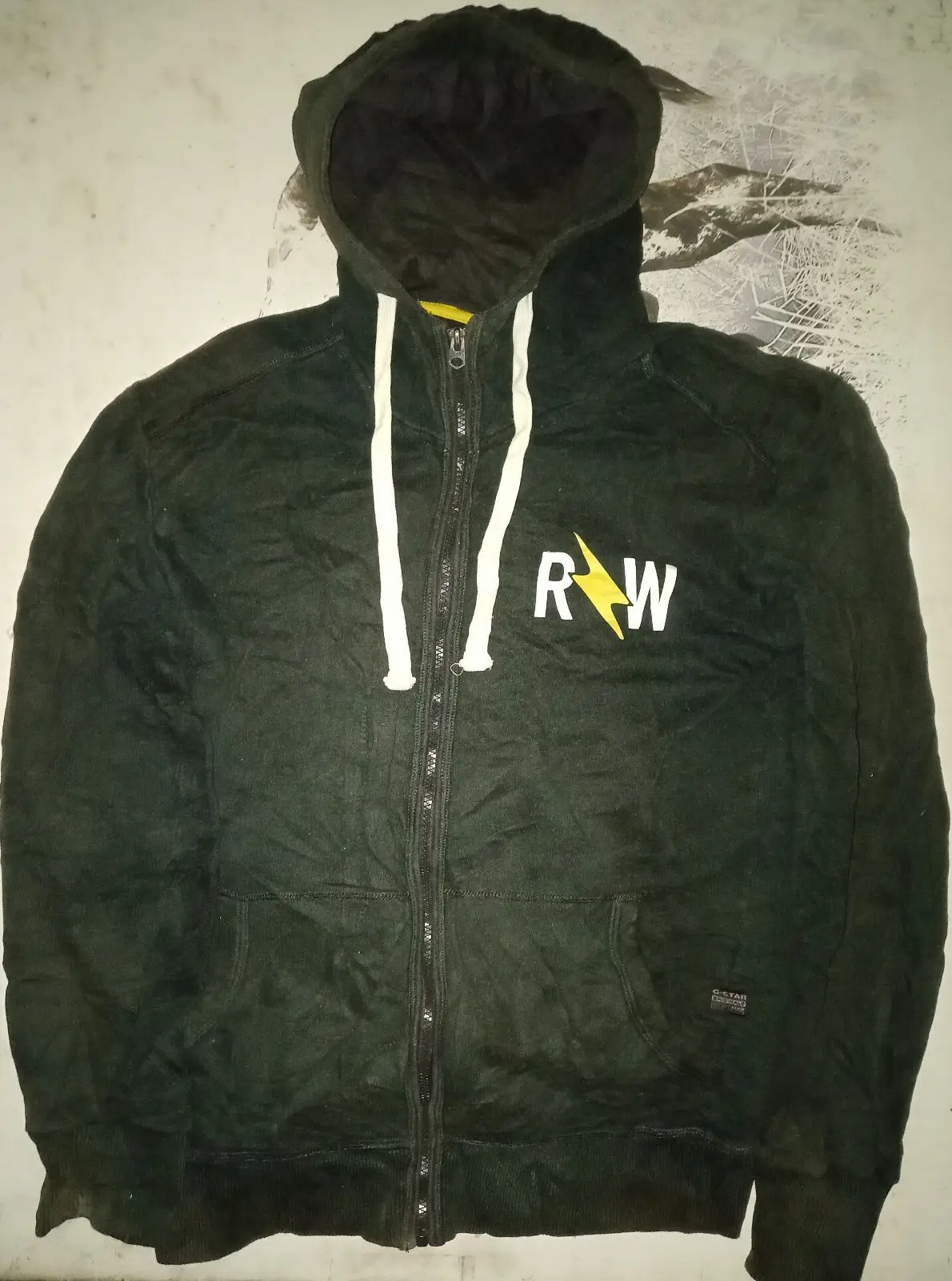 G-Star RAW Zip-Up Hoodie Dark Green