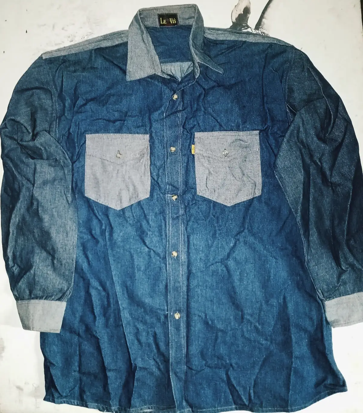 Levi's Two-Tone Denim Long-Sleeve Shirt
