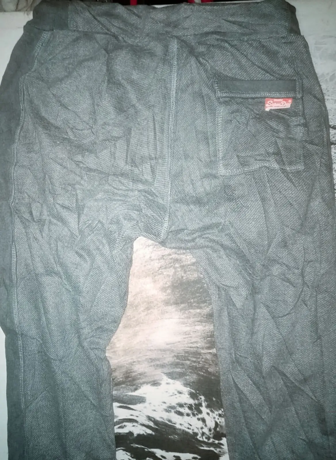 Superdry Orange Label Slim Fit Grey Sweatpants