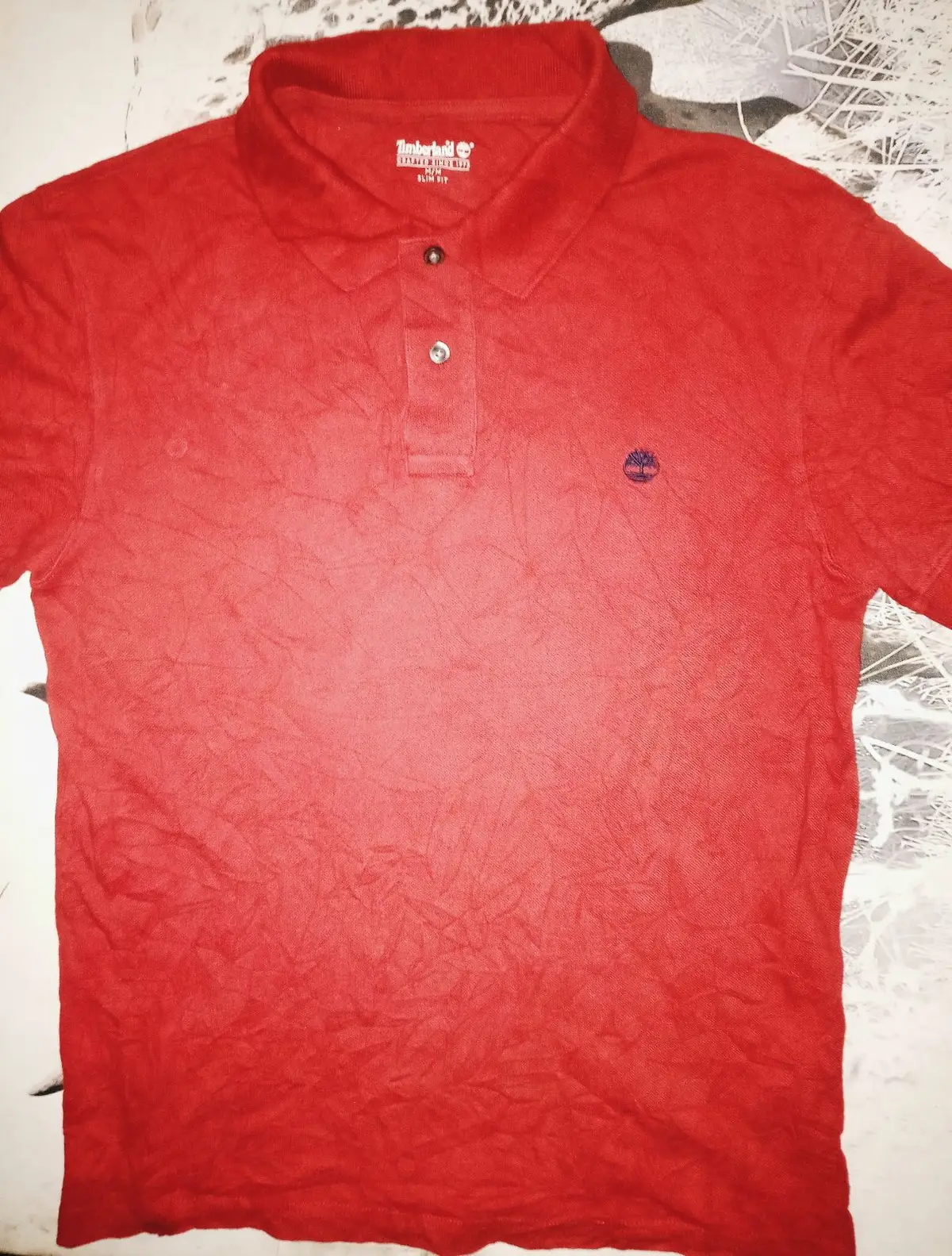 Timberland Red Slim Fit Polo Shirt