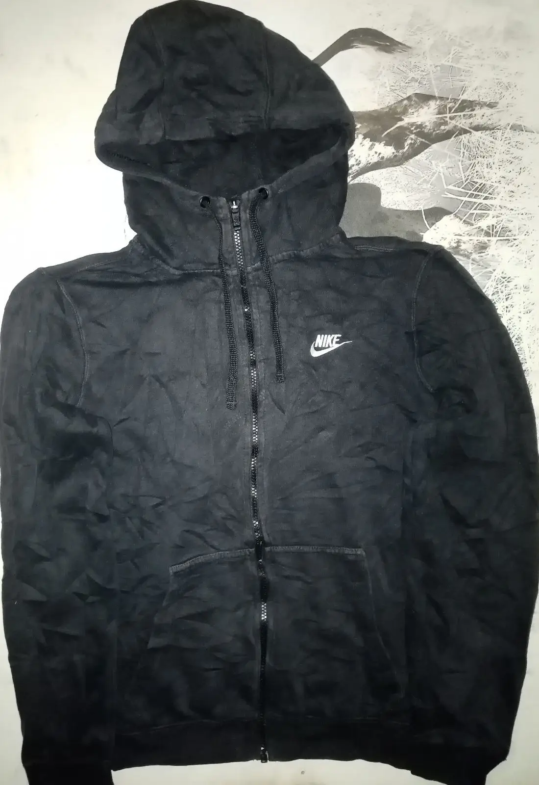 Nike Black Zip-Up Hoodie