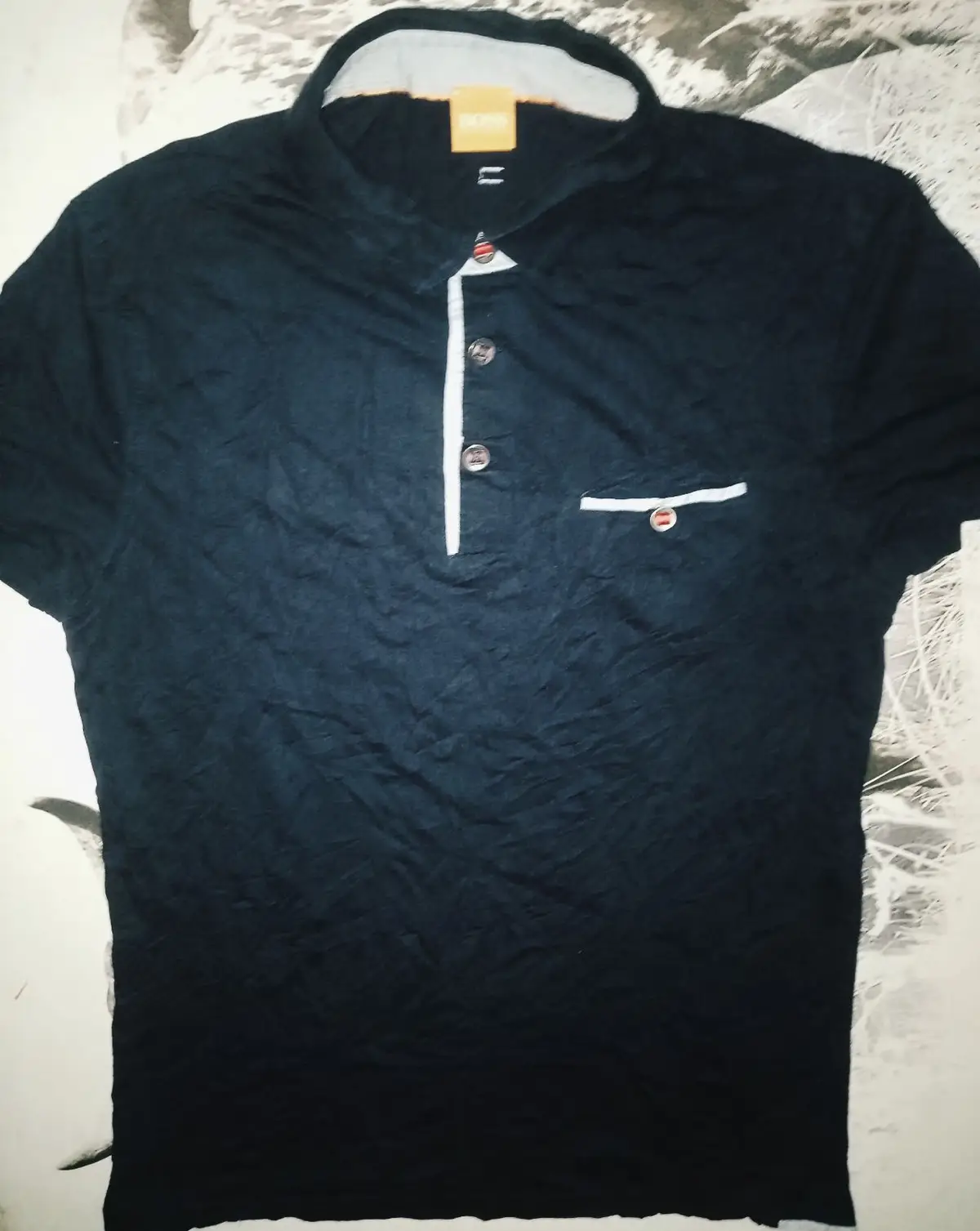 Hugo Boss Navy Polo Shirt with Chest Pocket