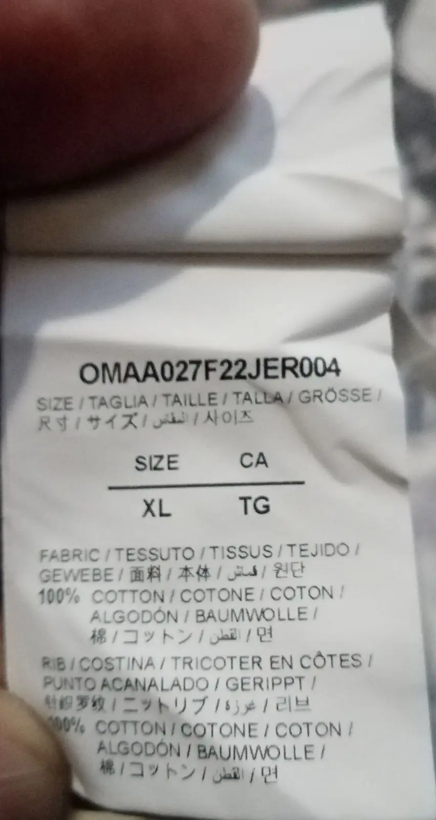 Off-White Graphic Back Print T-Shirt