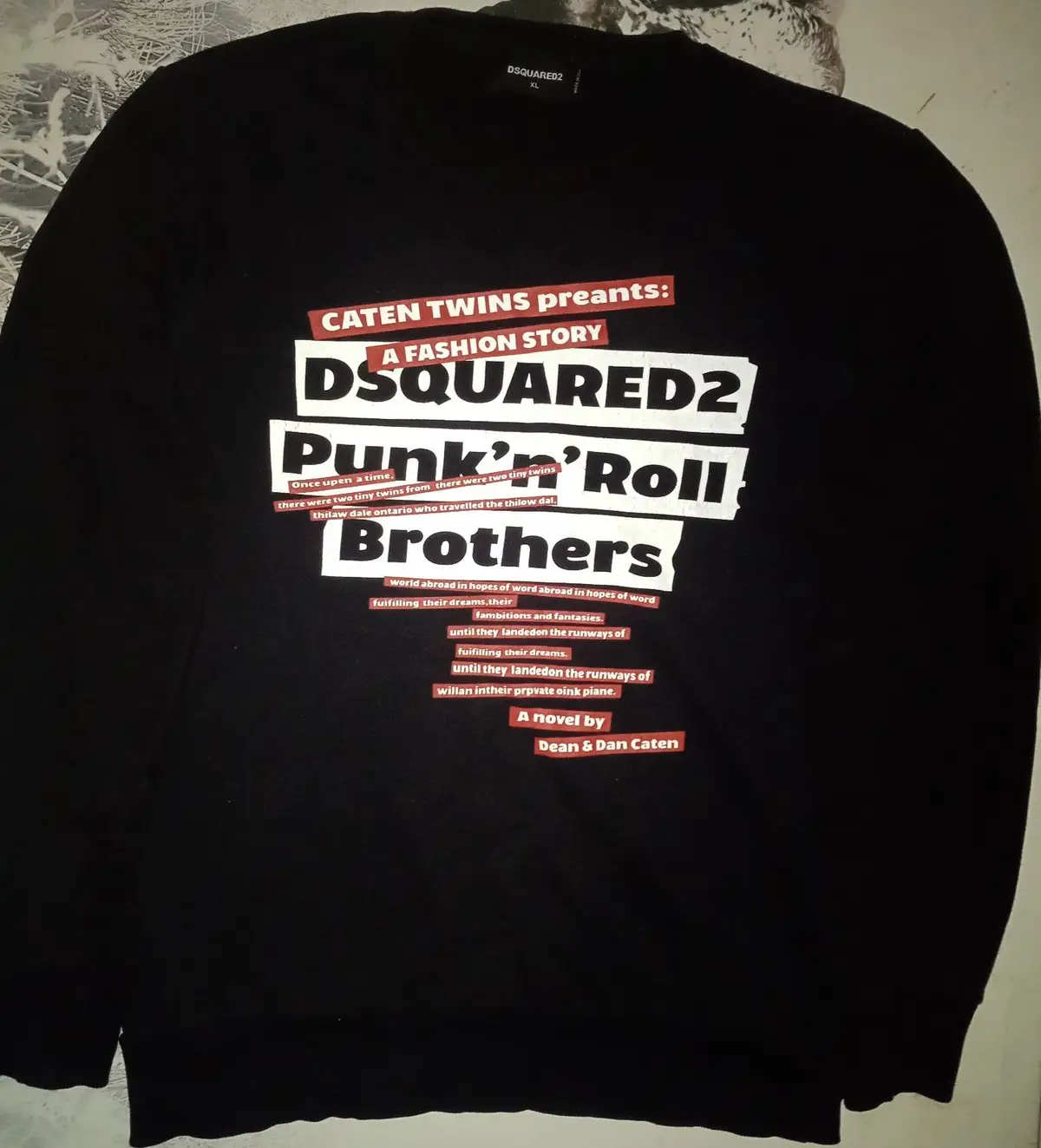 Dsquared2 Caten Twins Punk Roll Novel Sweatshirt Black
