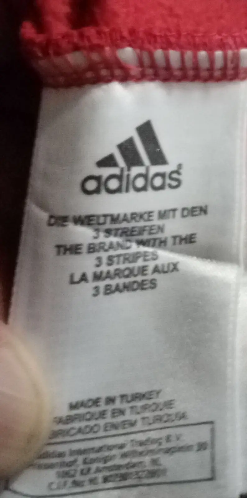 Adidas Red Vintage Box Logo Crewneck Sweatshirt