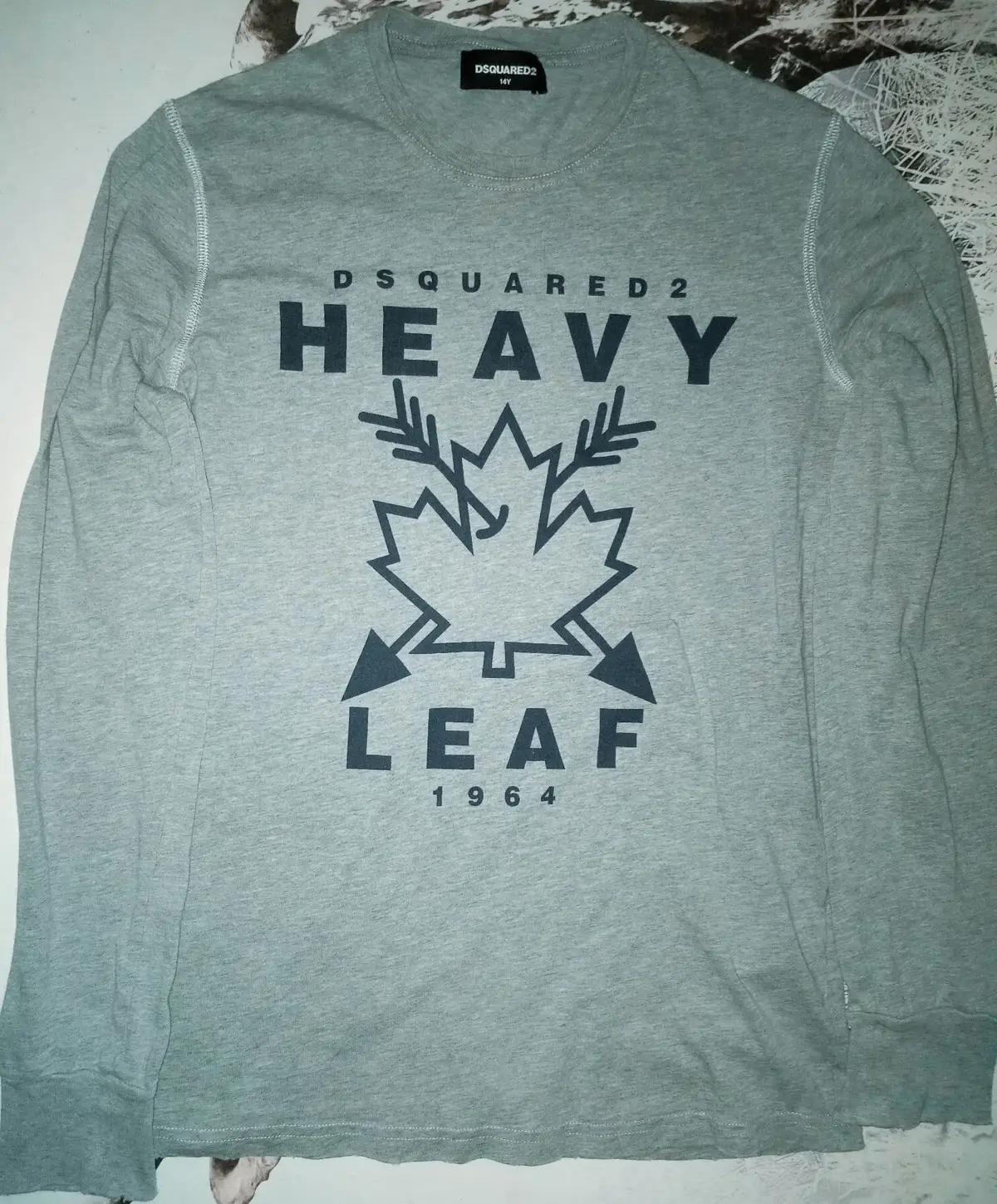 Dsquared2 Heavy Leaf Long Sleeve Top