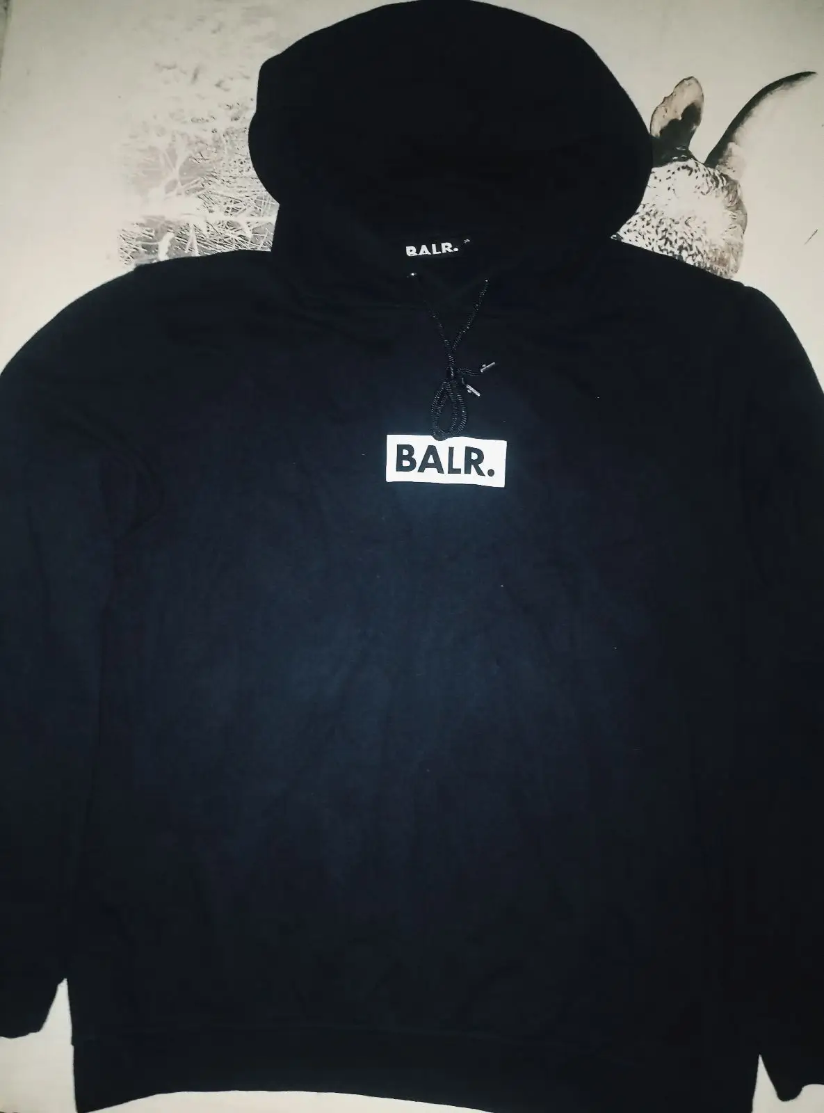 BALR. Black Box Logo Hoodie