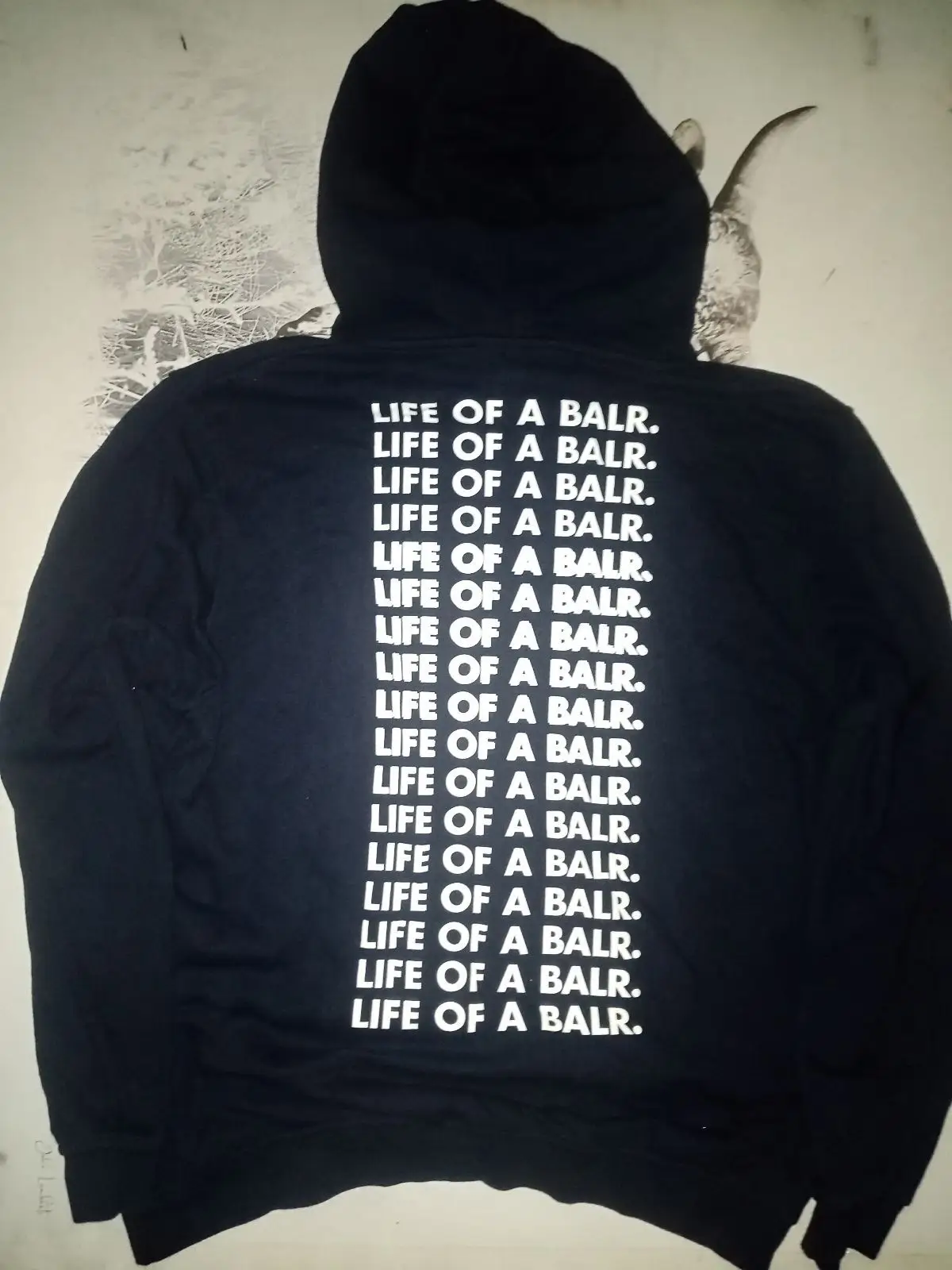 BALR. Black Box Logo Hoodie