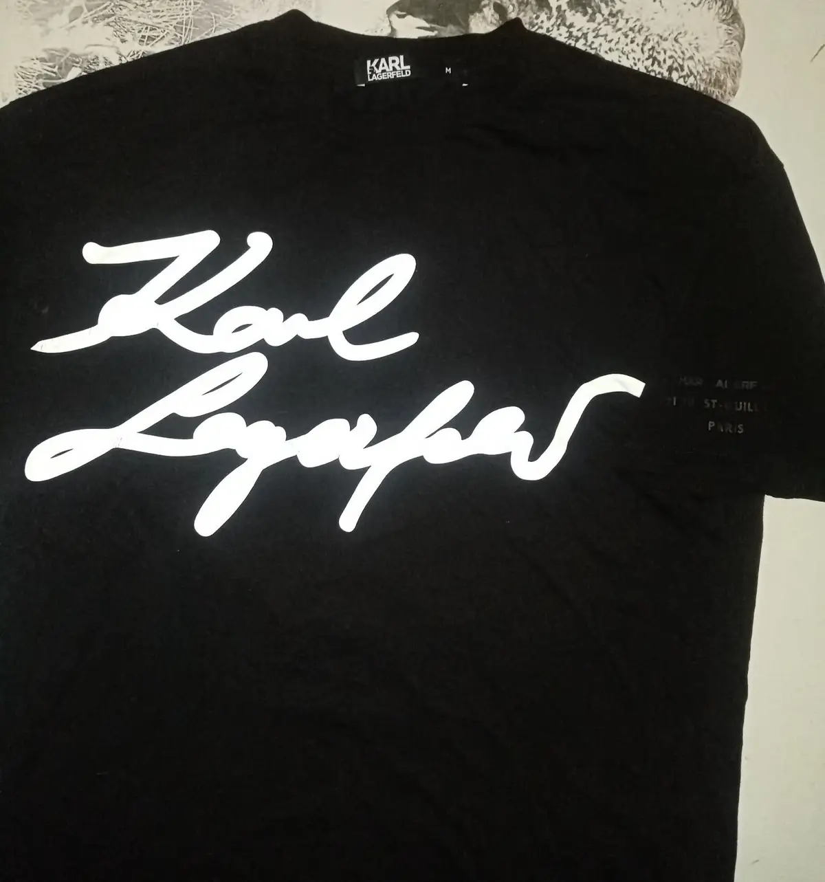 Karl Lagerfeld Black Signature Logo T-Shirt