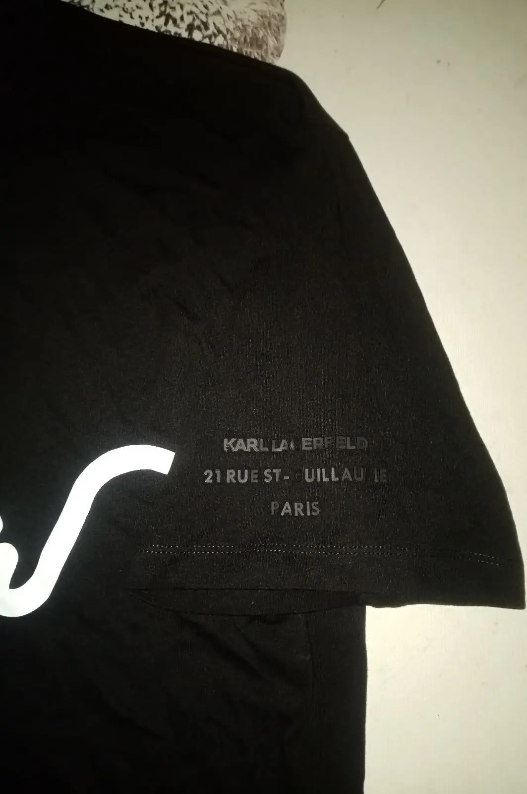 Karl Lagerfeld Black Signature Logo T-Shirt