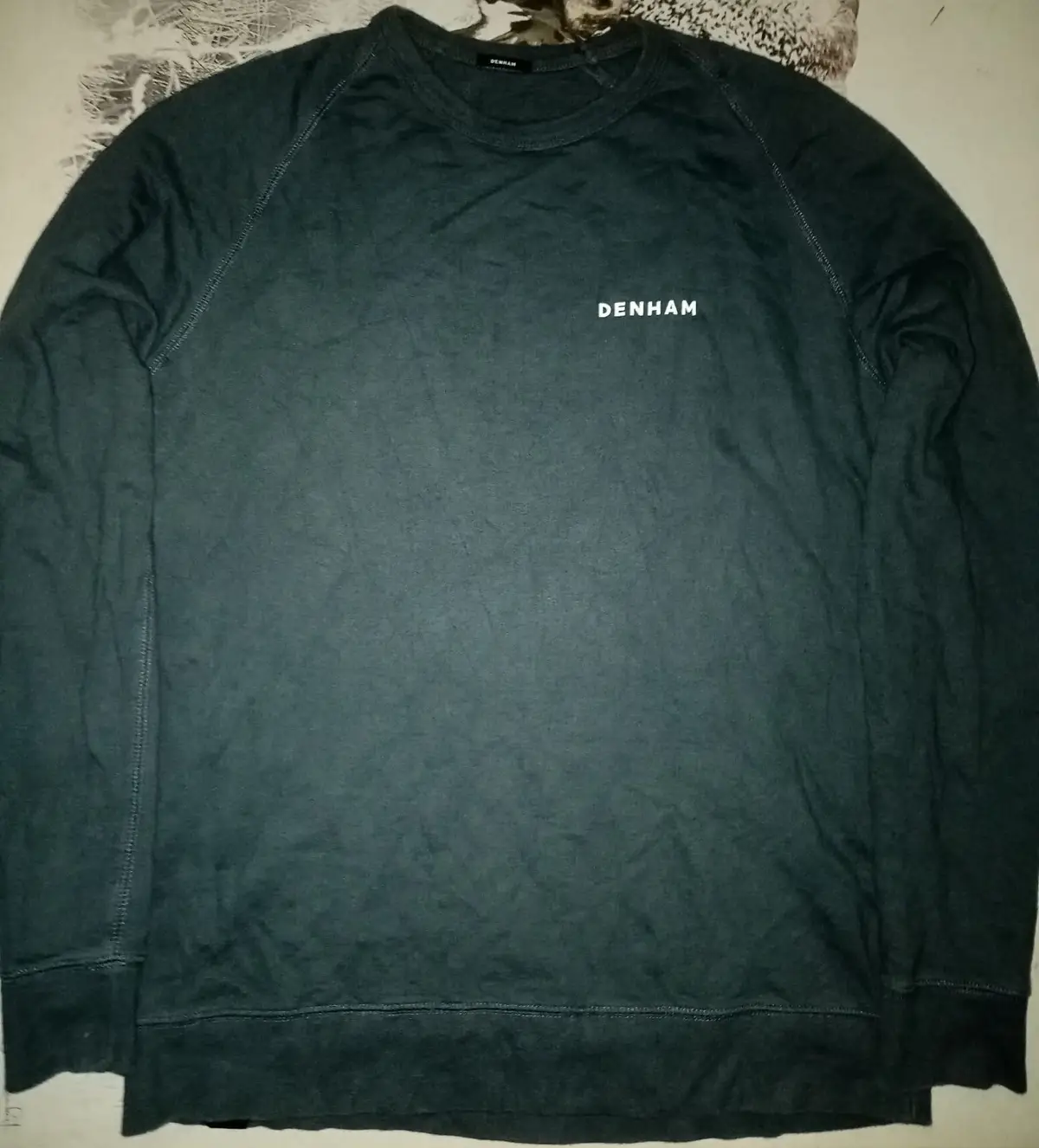 Denham Long Sleeve Sweatshirt Dark Green