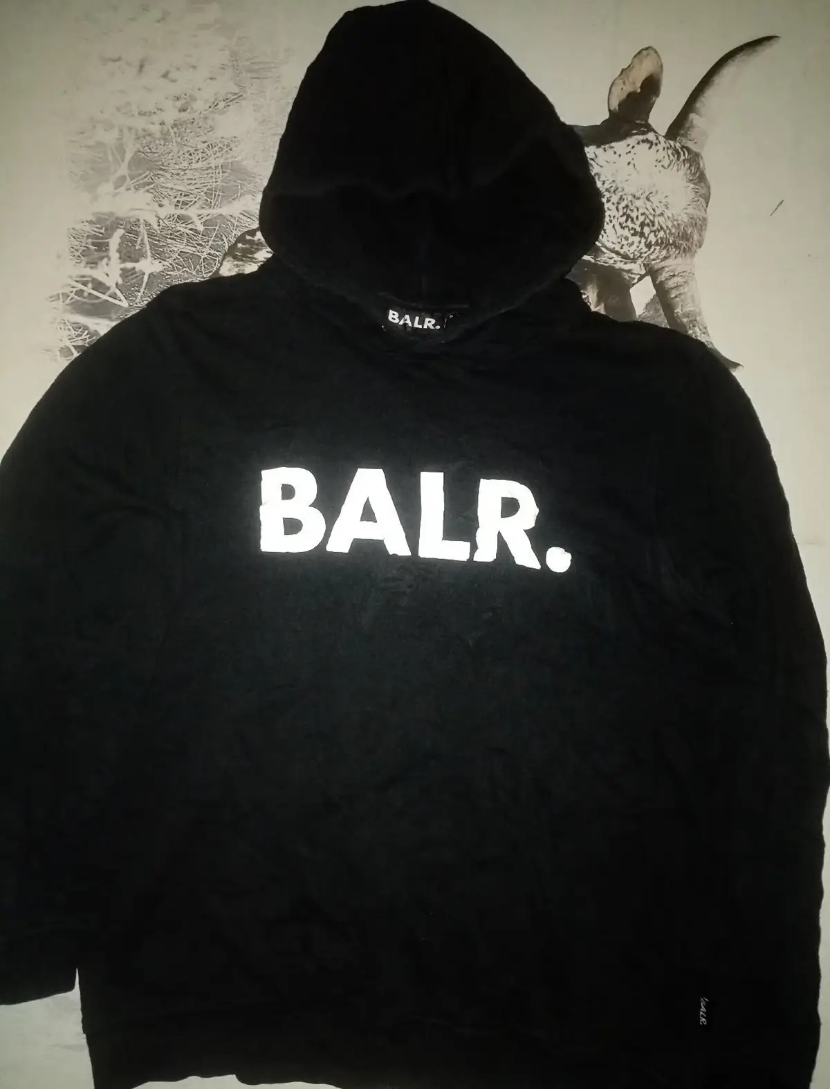BALR Black Hooded Sweatshirt